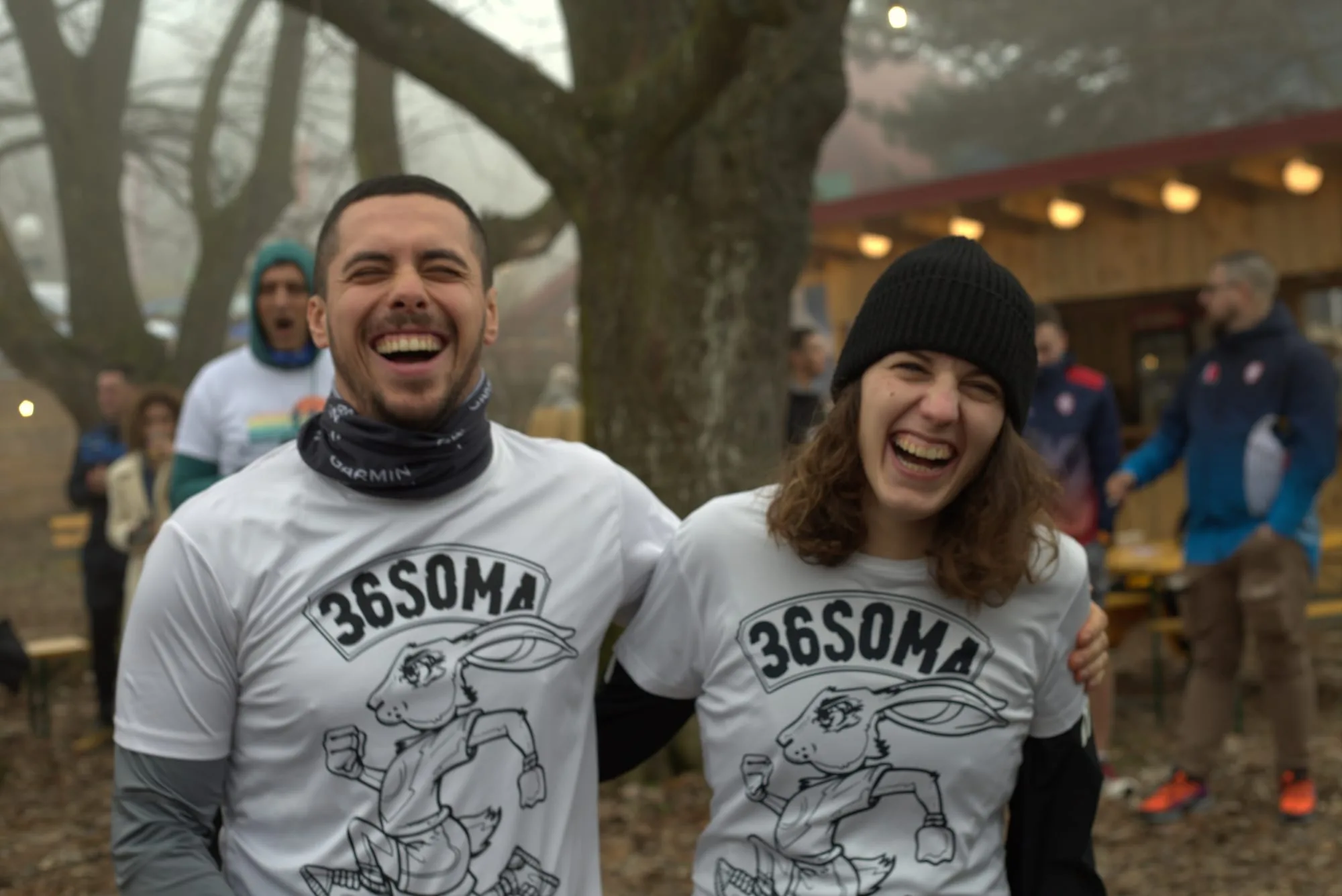 Post-run crew moment